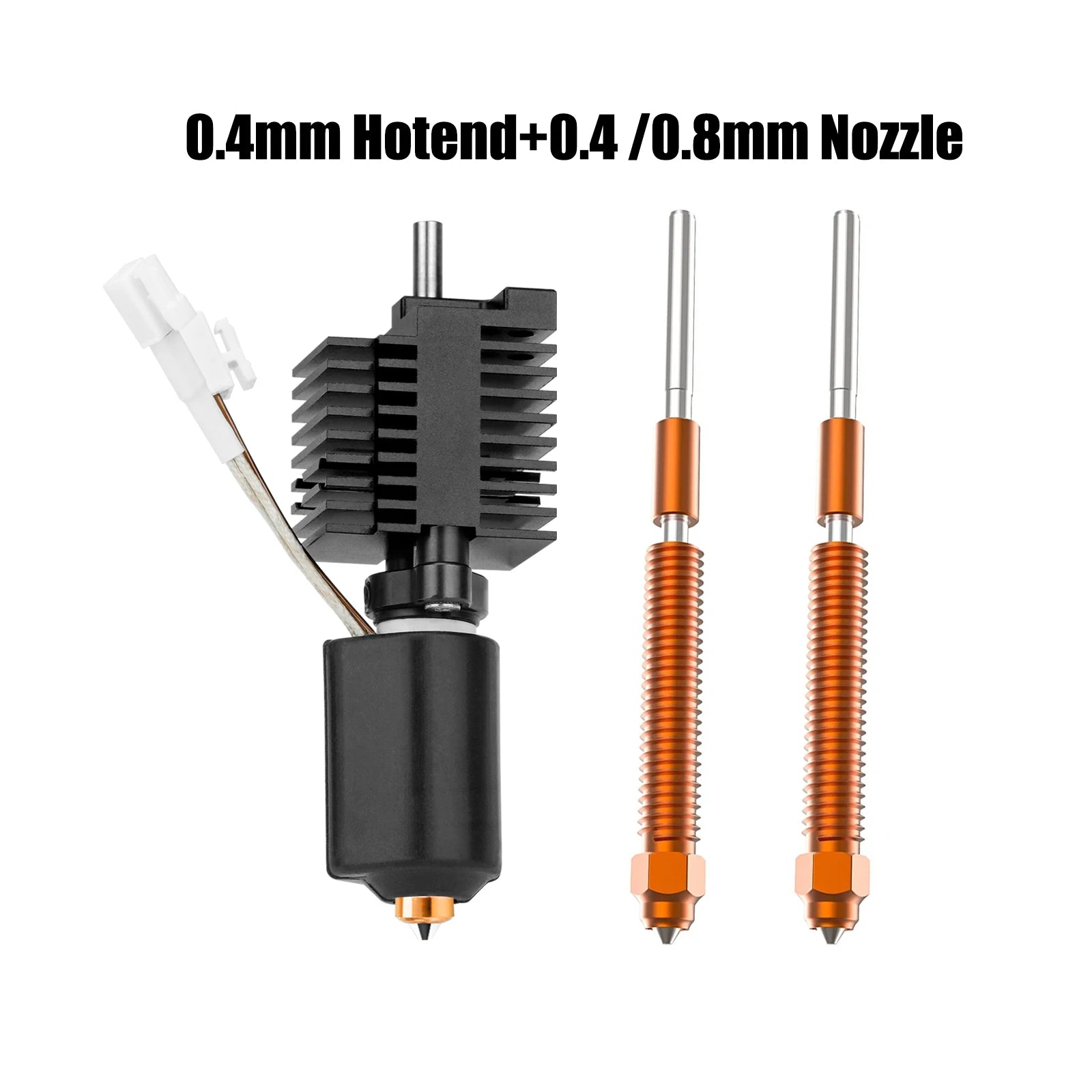 For Creality K2 Plus Hotend Ceramic Heating Block Kit 0.4mm All-metal Integrated Quick swap Nozzle 350°C for Creality K2P Combo