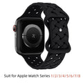 Woven Loop Silicone Strap for Apple Watch Band Ultra 49mm 44mm 40mm 45mm 42mm Sport Bracelet for IWatch Series 8 7 6 5 4 3 2 1