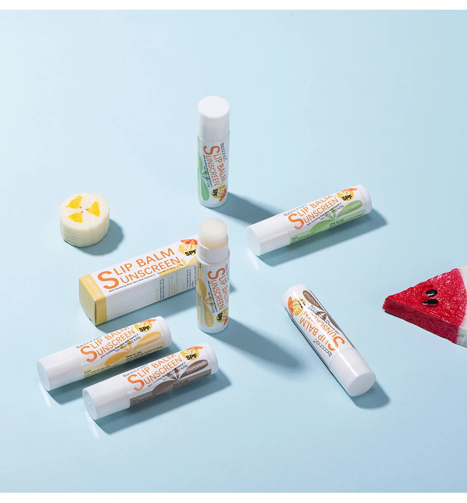 Sunscreen Lip Balm SPF30 UV Protection Moisturizing Hydrating Lip Balm Moisturizes Repairs Chapped Lips Lipstick Lip Care Makeup