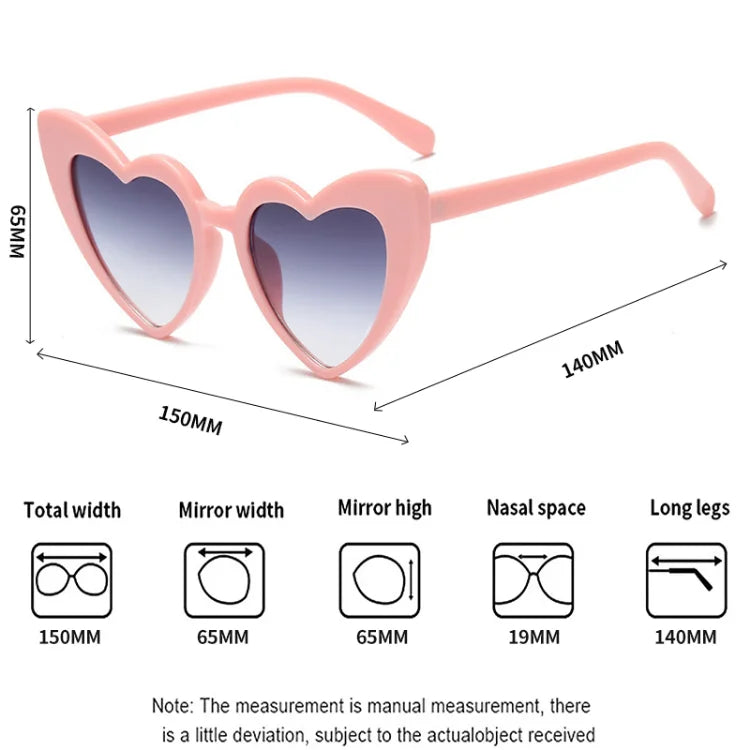 Women Fashion Heart Shaped Effects Glasses Watch The Lights Change To Heart Shape At Night Diffraction Glasses Female Sunglasses