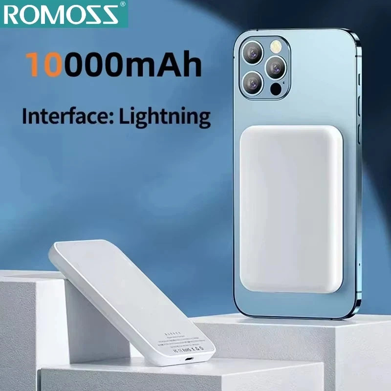 ROMOSS 500000mAh Magnetic Power Bank 25W Wireless Durable Portable Fast Charger Large Capacity for Magsafe for iPhone 17/16/15