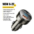 Essager 105W USB Car Charger Quick Charge 4.0 QC4.0 QC3.0 QC SCP PPS PD USB Type C Fast Charging For iPhone 14 15 Xiaomi Phone