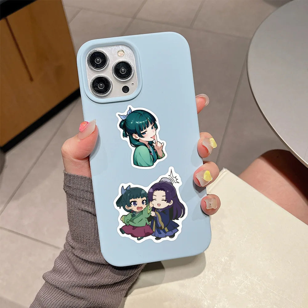 60Pcs Maomao Apothecary Diaries Stickers Jinshi  DIY Stickers Scrapbooking Phone Luggage Skateboard Vinyl  Waterproof  Decals