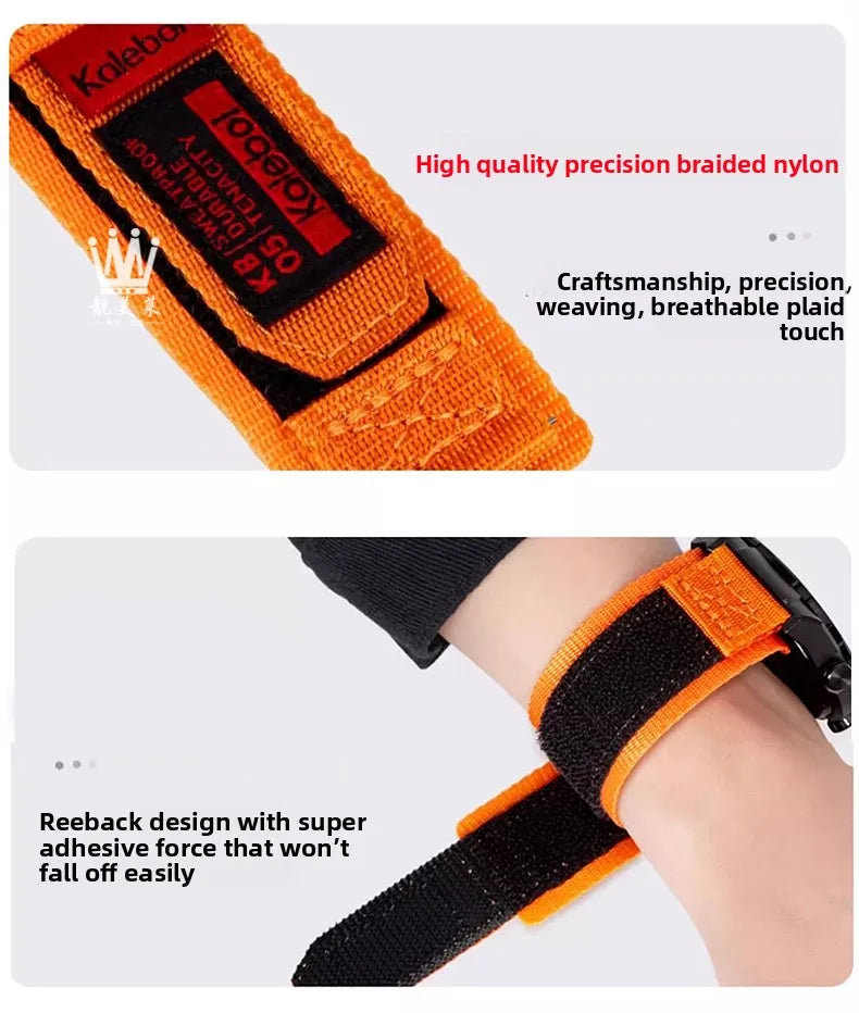 AE1200 Loop Design Nylon Canvas Strap For Casio Watches A158W/A168/W-216H/F-91/AE1300/1500/AE-1200 Outdoor Sports watchband 18mm