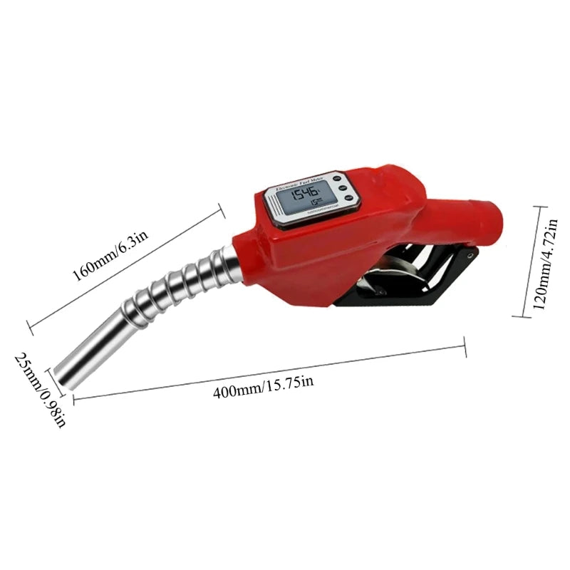 Digital Fuels Guns Nozzles Fuels Oil Gasolines Guns Nozzle with Digital Flows Meter Fuelings Nozzles for fuels Dropshipping