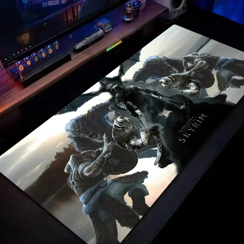 SKYRIM GAMEs Mouse Pad MousePad 900x400 Gaming Accessories Deskmat Desk Mat Game Mats Mause Office Pads Pc Xxl Large