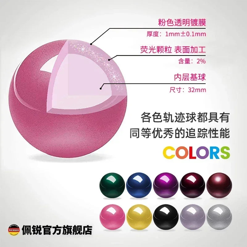 German Perixx303 Trackball 34mm SANWA 44/55mm Glossy High-precision 570ergo Drawing MouseBall Split Keyboard Trackball Accessory