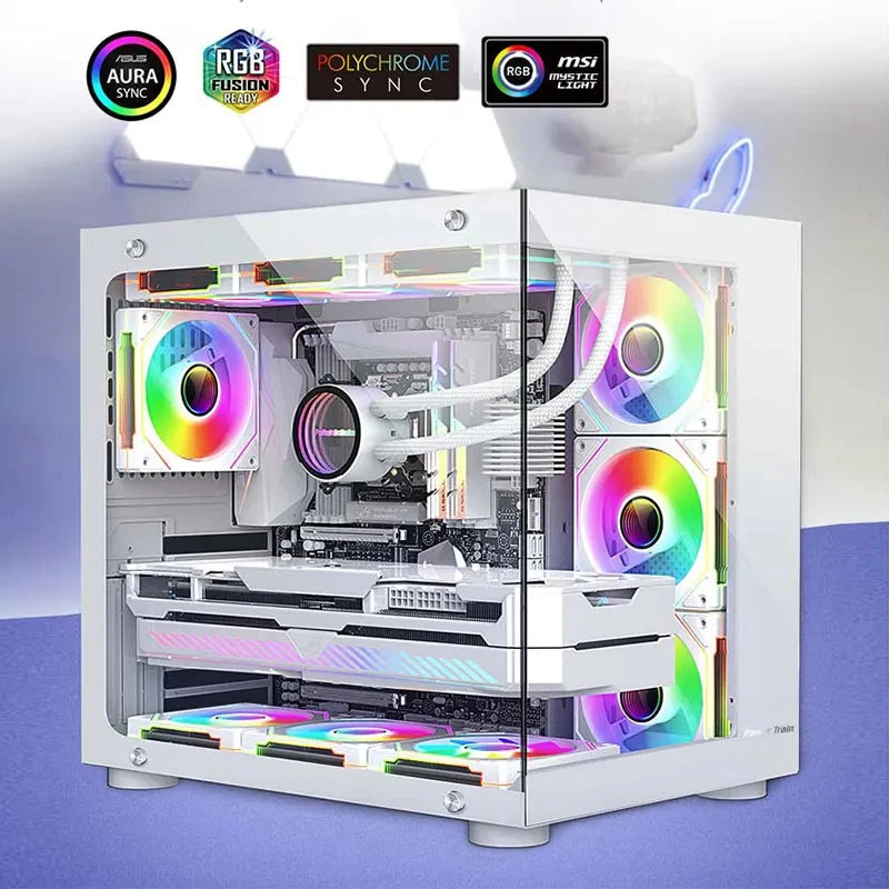 UPSIREN UF-9 PRISM 4 PRO Computer Chassis Fan，92mm ARGB 4 Pin PWM Quiet Cooling Fan 12V Large Air Volume
