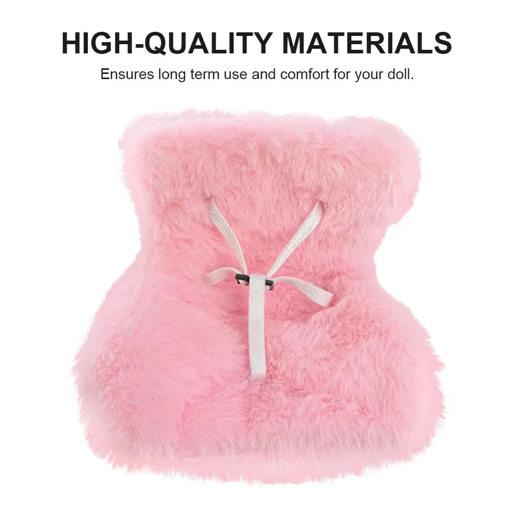 Car Ventilation Safety Seat Plush Safety Seat Car Air Outlet Decoration Doll Safety Seat Car Interior Decoration for 17cm Dolls