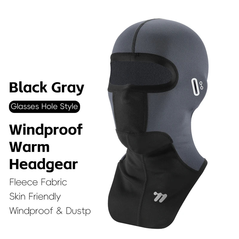 WEST BIKING Winter Warm Cycling Cap Windproof Thermal Bicycle Motorcycle Balaclava Men Women Running Skiing Scarf Full Face Mask