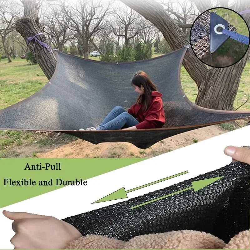2x2m/2x4m Black Sun Shade Net Beige Shading Net UV Protection Plant Shed Outdoor Sunshade Mesh HDPE Sunscreen Fabric Sunshade