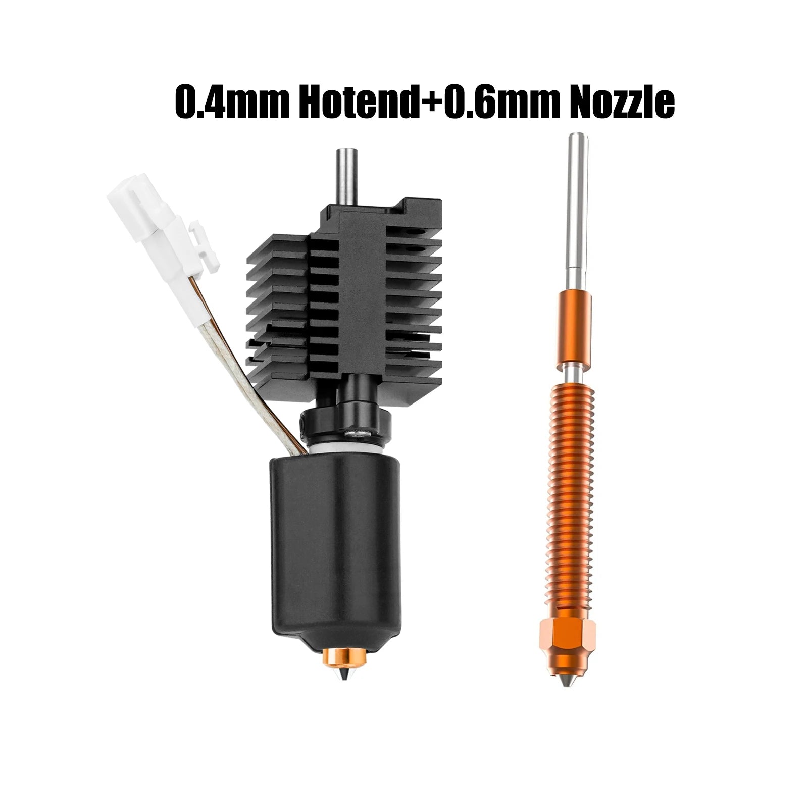 For Creality K2 Plus Hotend Ceramic Heating Block Kit 0.4mm All-metal Integrated Quick swap Nozzle 350°C for Creality K2P Combo