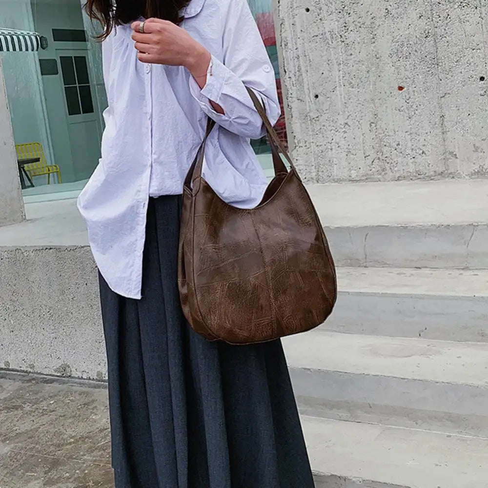 Women's Handbags Vintage Luxury Leather Shoulder Bag Designers Large Bag Modern Fashion Brand Female