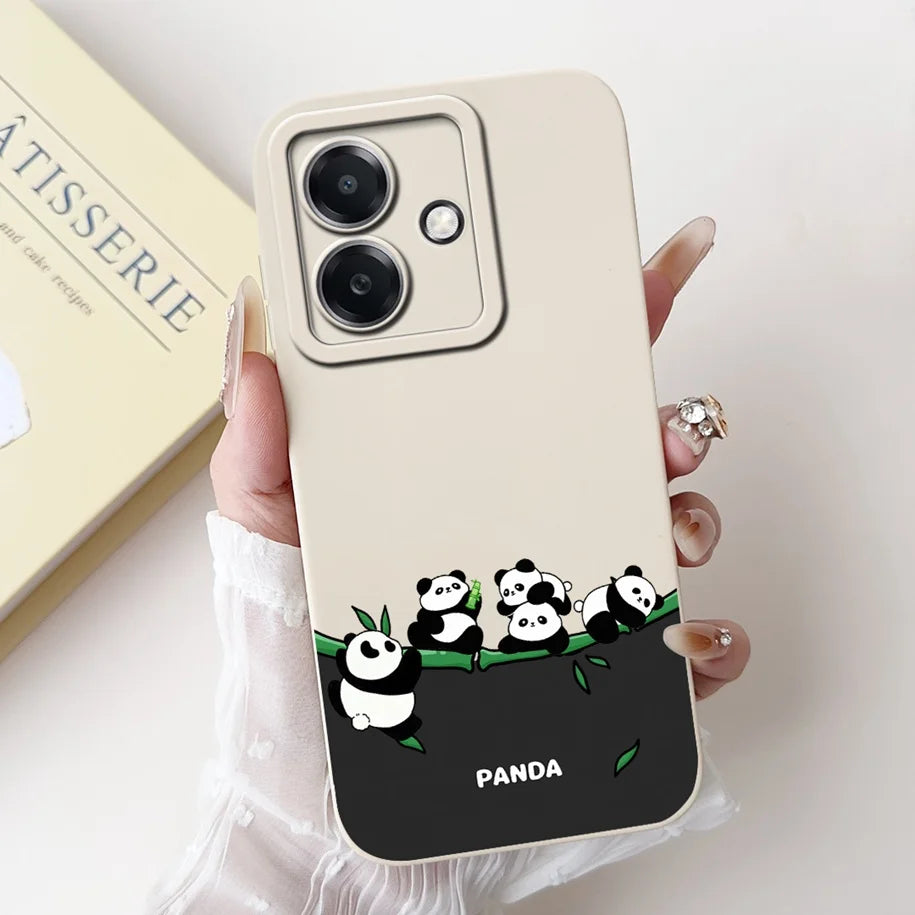 For Funda OPPO A3 A3x 4G Case 2024 Cute Panda Rabbit Soft Silicone Candy Painted Phone Covers For OPPO A40 5G OPPOA3 A 3x Bumper