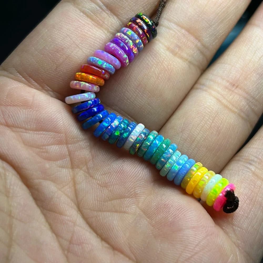Opal Stones Strand Loose Synthetic Gemstone Polished Wholesale For Jewelry Designers