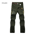 Spring Hiking Pants Men Waterproof Can be converted into shorts Fishing Wear Climbing Clothes Quick Dry Anti-UV Trousers