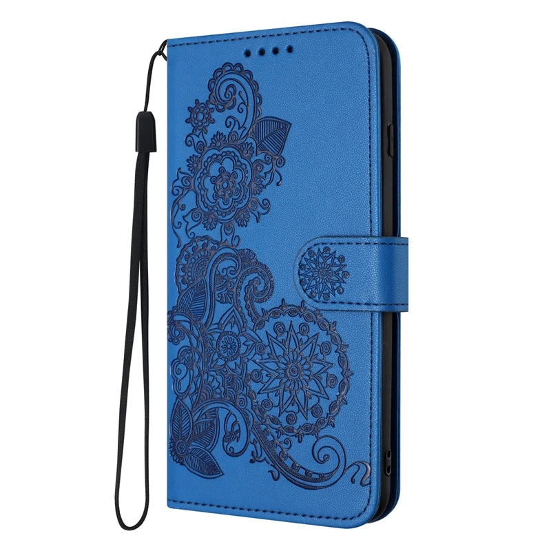 For Xiaomi Redmi 13 Case Paisley Leather Flip Stand Case on For Ximi Redmi13 Wallet Cover For Xiaomi Redmi 13C Phone Cover Coque