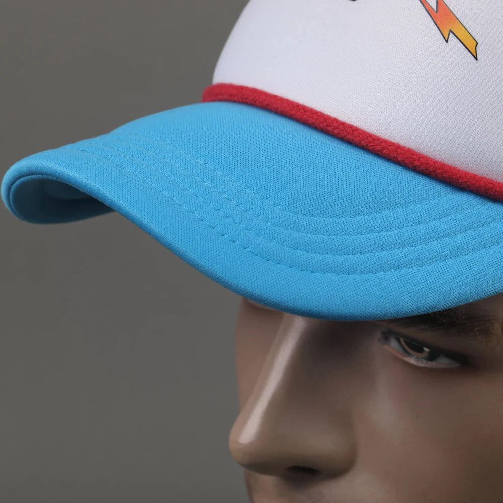 Anime Caps Season 4 Dustin Hat Baseball Cap Retro Mesh Trucker Thinking Cap Accessories