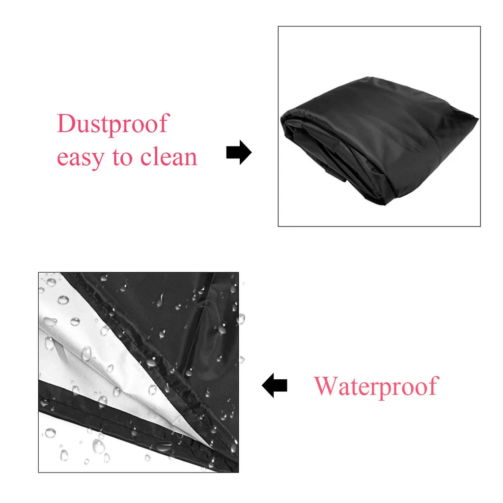 210D Oxford Cloth Lawn Mower Cover UV Protection Snow Blower Dust Cover Outdoor Garden Sunscreen Tractor Protection Covers