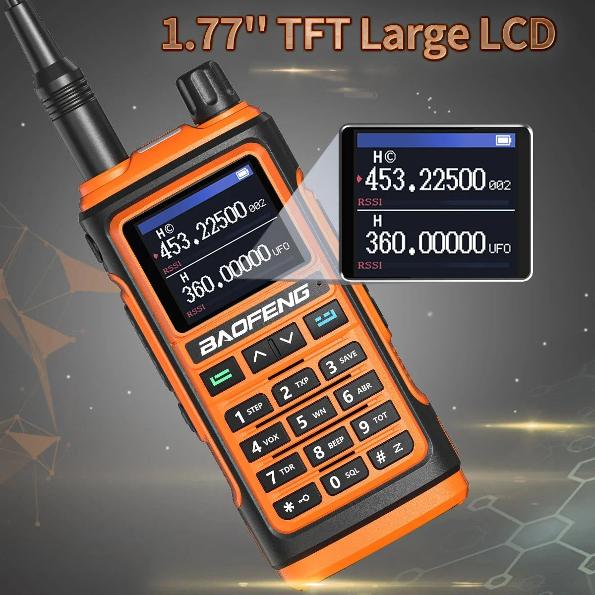 Baofeng UV17 Air Band Walkie Talkie 999 CH Draadloze kopieerfrequentie NOAA Zes bands Amateur Ham Tweerichtingsradio voor