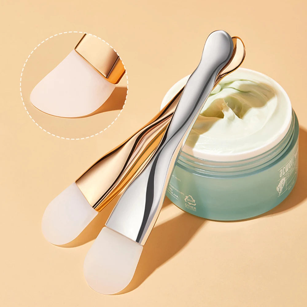GECOMO Silicone Mask Brush Double-headed Smearing Face Cleansing Mud Mask Special Beauty Tool