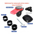 Mirrored Bike/Motorcycle Phone Mount - Quick Install & Secure