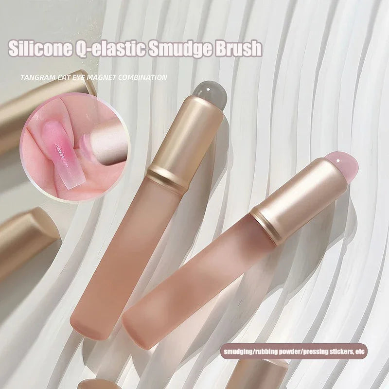 Mini Nail Art Tool Nail Brush Stain Gradient Blush Nail Rubber Mirror Powder Jelly Freeze Pen Nail Art Tool