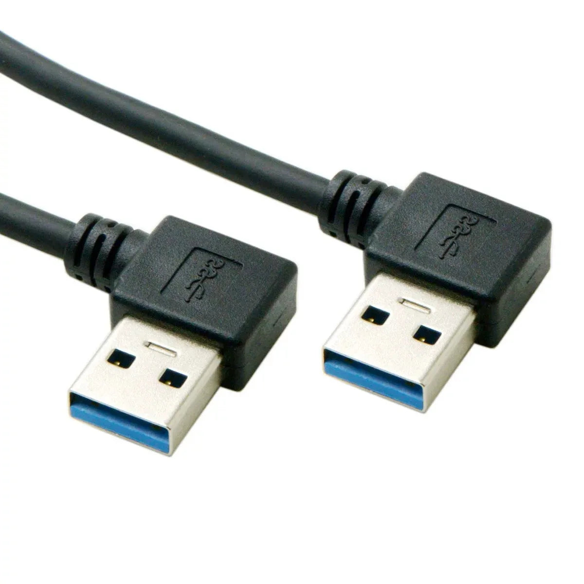 USB 3.0 Type-A 90 Degree Right Angled To Right Angled Data Cable For Hard Disk Computer 15cm