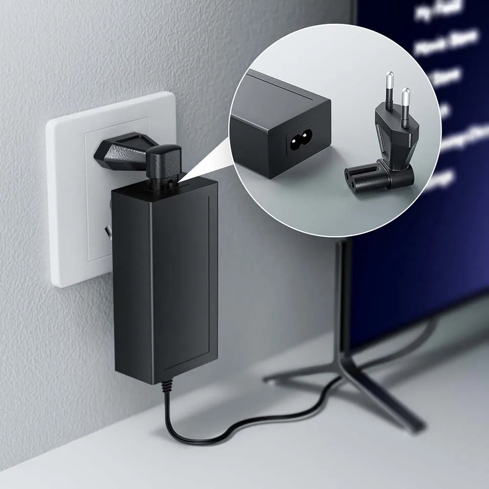 EU Power Cable plug adapter EU PLug to IEC320 C5 Clover Leaf adapter plug CEE 7/16 to C5 CEE 7/7 EURO SCHUKO to -IEC5