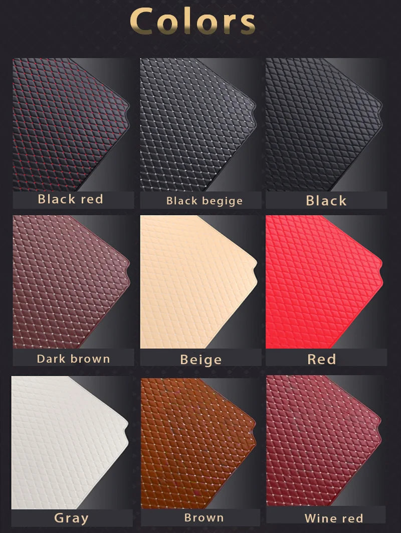 Car trunk mat for Infiniti Q50 Non-hybrid 2014 2015 cargo liner carpet interior accessories cover