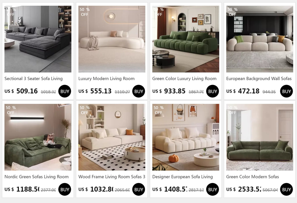 Living Room Sectional Sofas Modern Lazy Luxury Relaxing Sofas 2 Seater Design Adults Woonkamer Banken Furniture Decoration