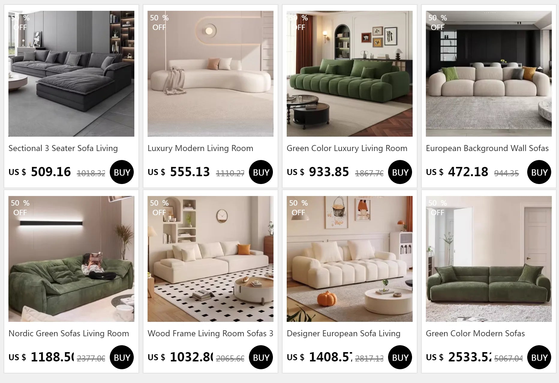 Living Room Sectional Sofas Modern Lazy Luxury Relaxing Sofas 2 Seater Design Adults Woonkamer Banken Furniture Decoration