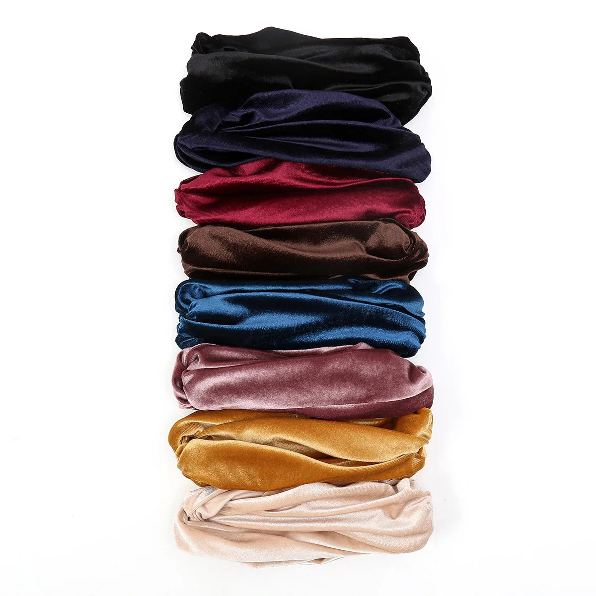 New Women Velvet Turban Hat Muslim Twist Solid Color Hijab Chemo Cap Head Wrap Headscarf Beanies Bonnet Headscarf Turbante Mujer