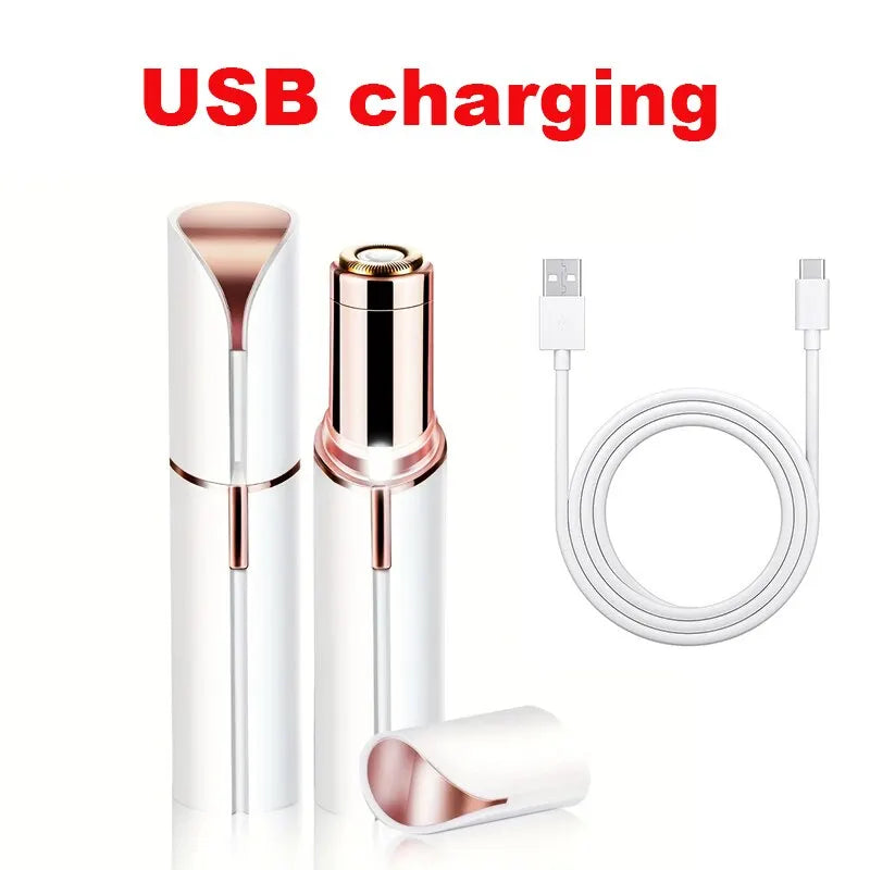 Lipstick Shaped Electric Hair Removal Device Women S Facial Hair Removal Instrument Portable Full Body Water Wash Shaving Device