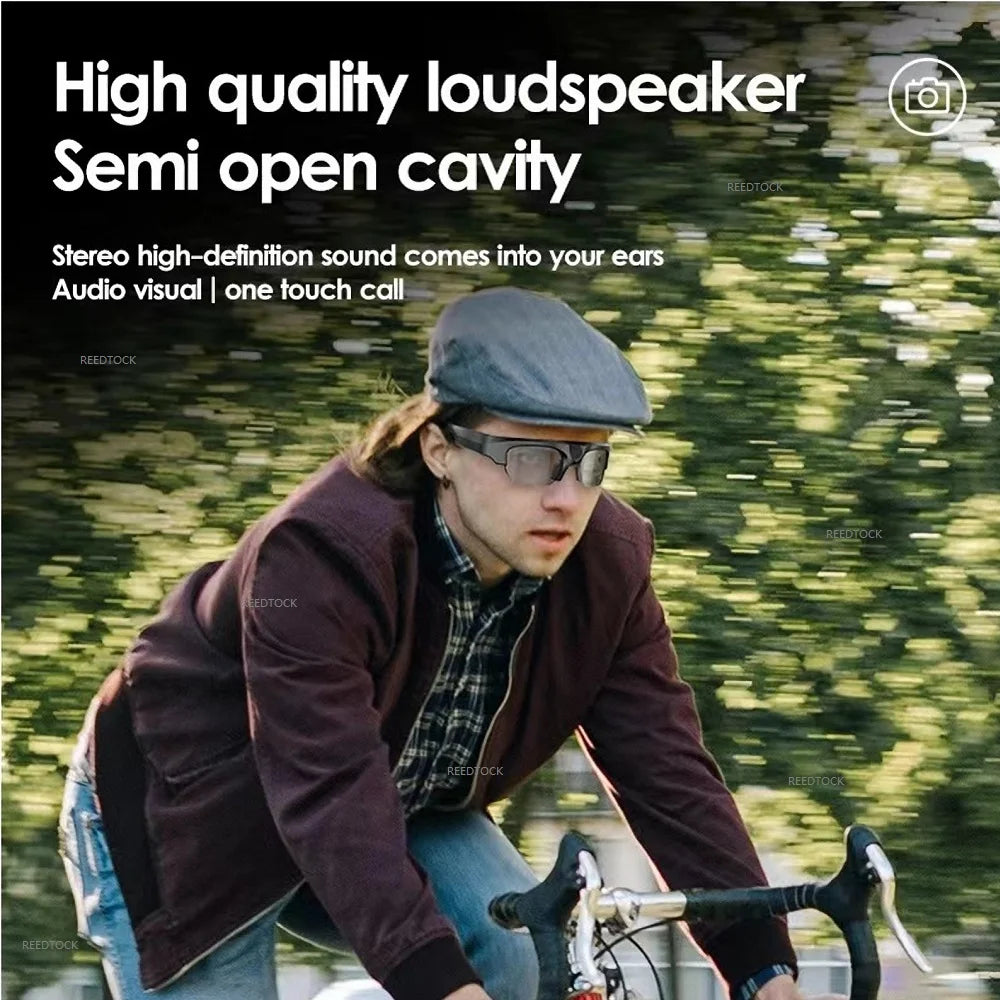 Mini Camera 2K HD 4K Photo Action Camera Music Sunglasses Smart Video Recording Glasses Outdoor Sports With Bluetooch Speaker