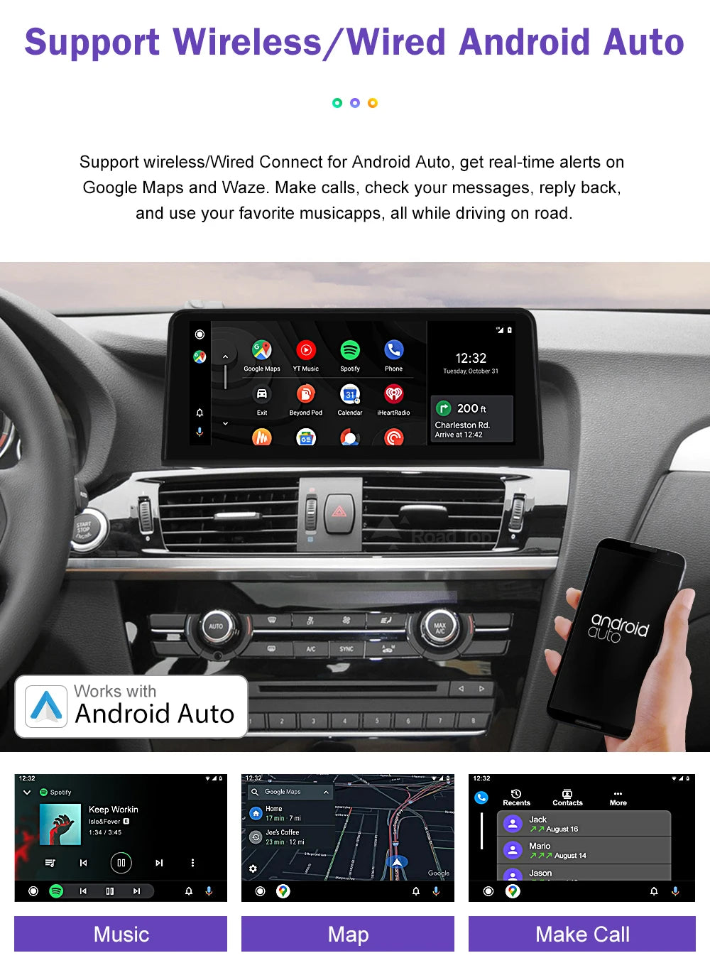 1920*720 Multimedia Touch Screen Wireless Carplay For BMW X3 F25 X4 F26 2014-2016 CIC NBT System Android Auto NBT System