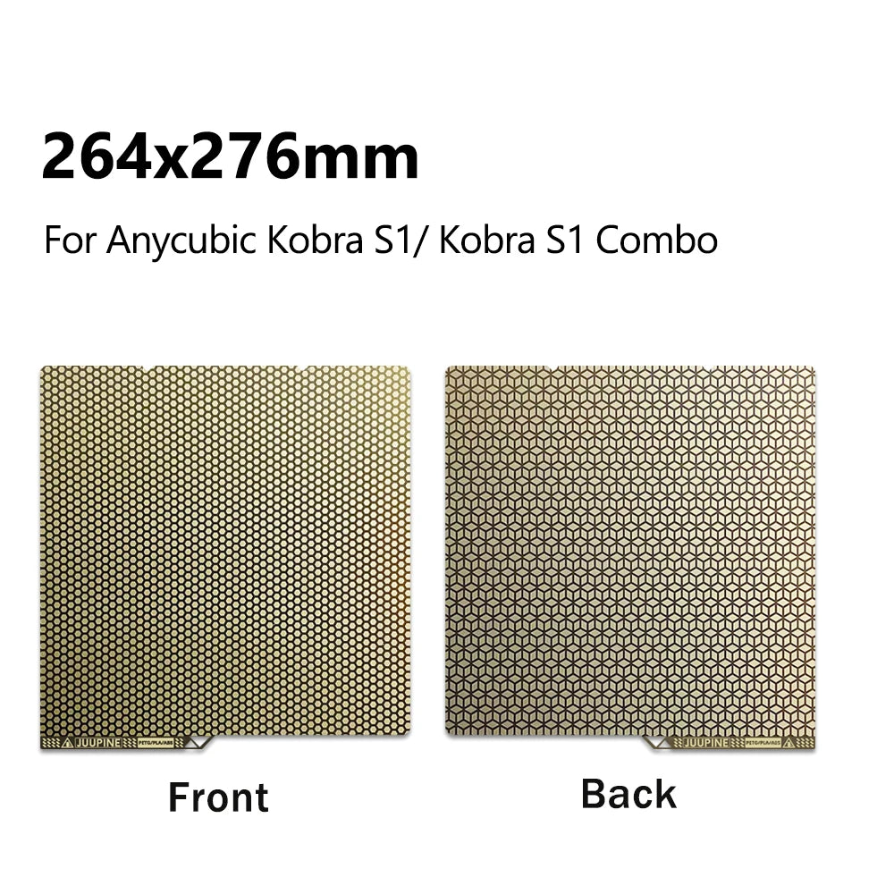 P2S Honeycomb PEI kobra s1 Build Plate For Bambulab Build Plate Anycubic Kobra 3 AD5M AD5X Creality K1 K1C MK4S Heatbed