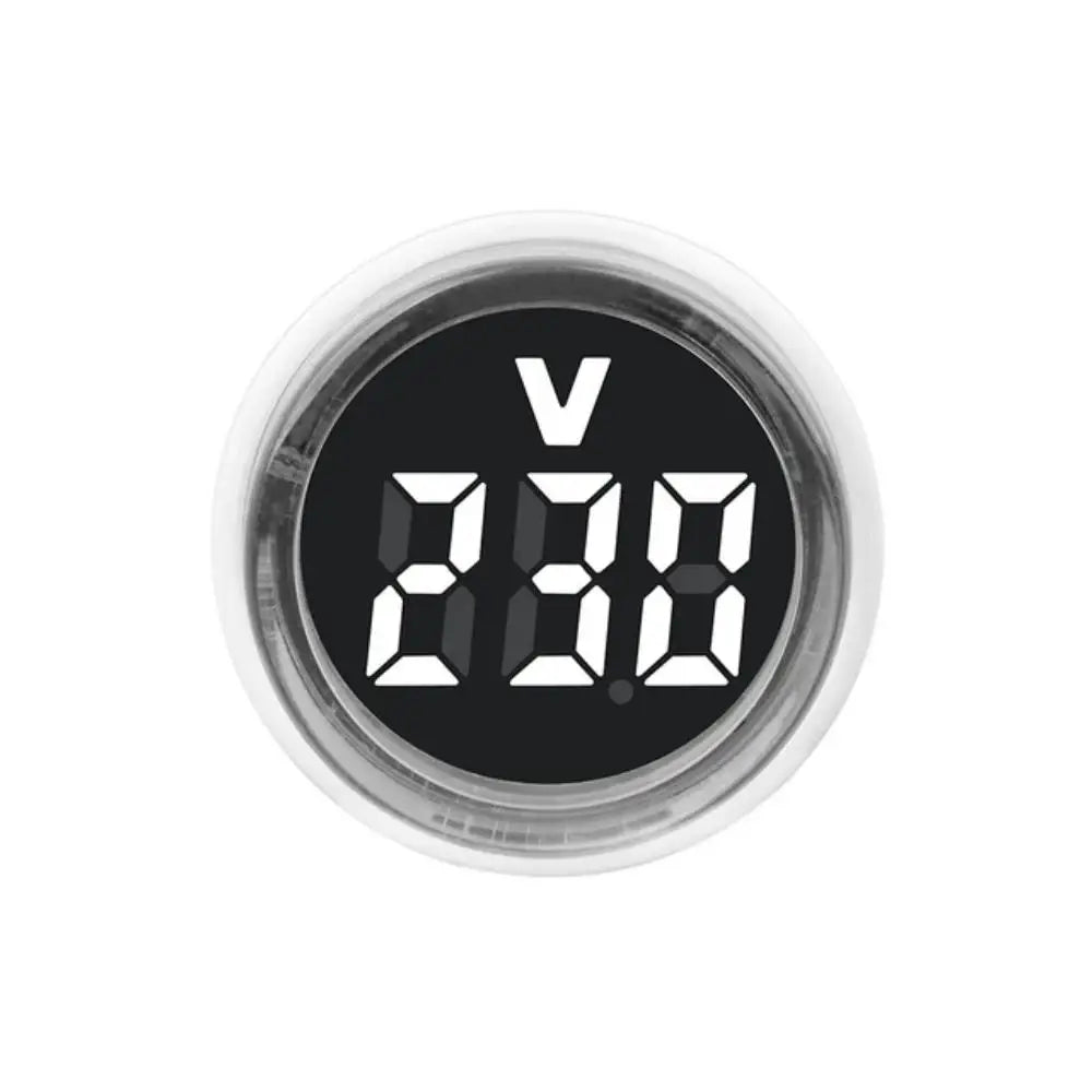 Digital Current and Voltage Ammeter, Circular LED Display, EU Plug, Digital LED Display, Electrical Instruments