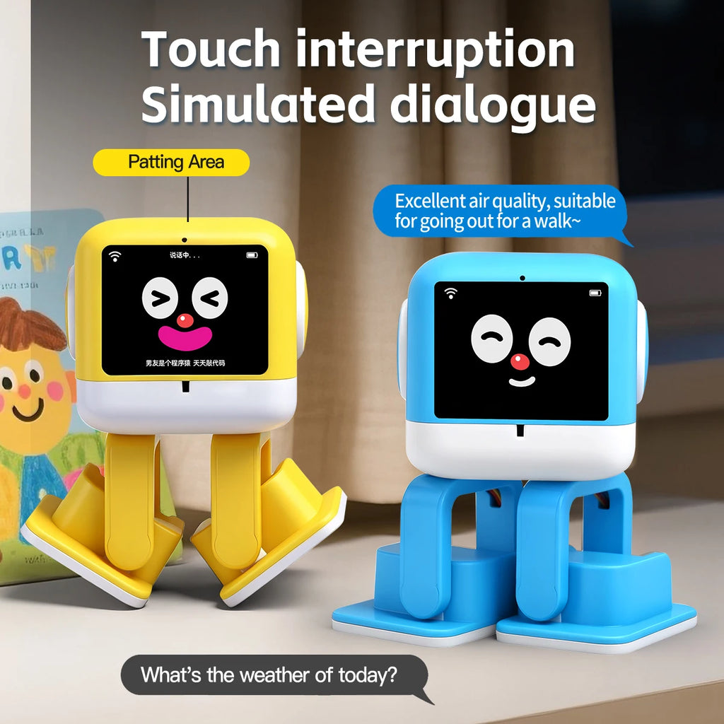 Smart AI Robot WiFi Early Education Toys for Children Speech Recognition & Voice Interactive Educational Learning Machine