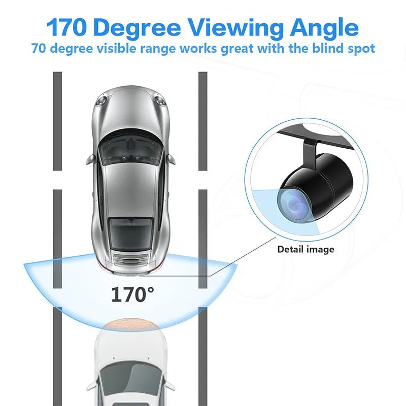 Video reversing camera HD 4Pin Butterfly HD night vision waterproof sunscreen reversing camera night vision