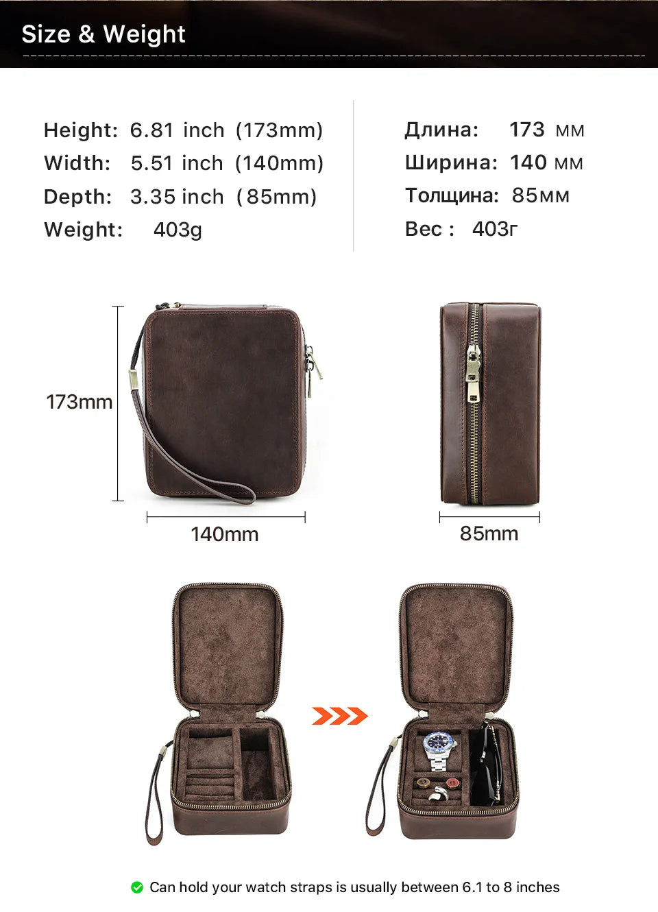 Genuine Leather Jewelry Storage Box Organizer for Watch Sunglasses Cufflink Earrings Ring Display Jewelry Case