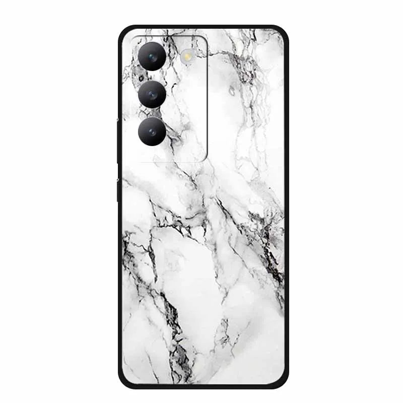 For vivo V40 SE Case Luxury TPU Soft Silicone Phone Back Cover for vivo V40 SE 5G Protective Shockproof Flowers Girl Cute Coque
