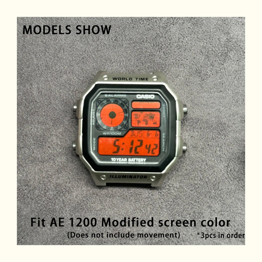 Color Display Film for Casio AE-1200 AE-1300, DIY Screen Modification Overlay Sticker, High-Quality Watch Dial Upgrade Kit