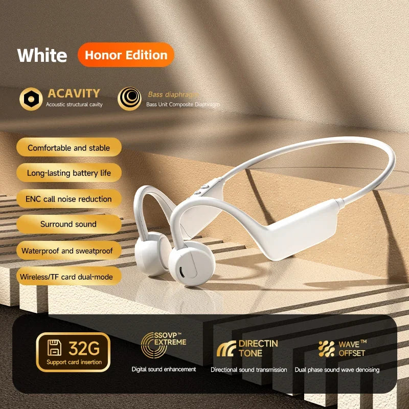 LZQLY Bone Conduction Headset Wireless Swimming Headphone IPX8 Bluetooth 5.3 With Microphone Waterproof Exercise Fitness 2026