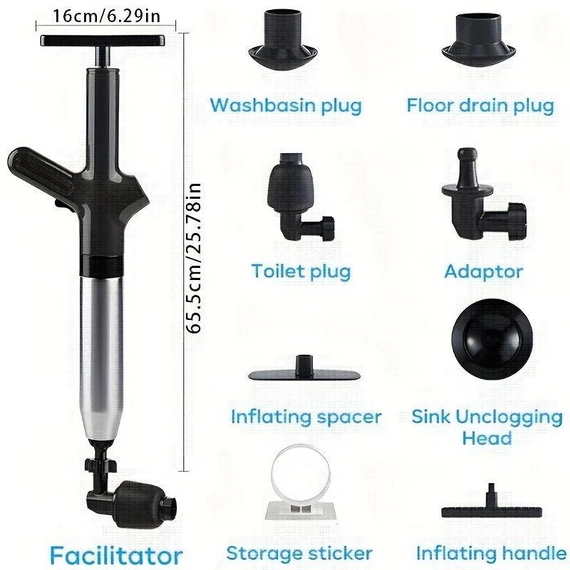 Toilet Unclogger, A Universal Tool Used To Clear Blockages In Sewers And Toilet Pipes, Suitable For All Types Of Pipes