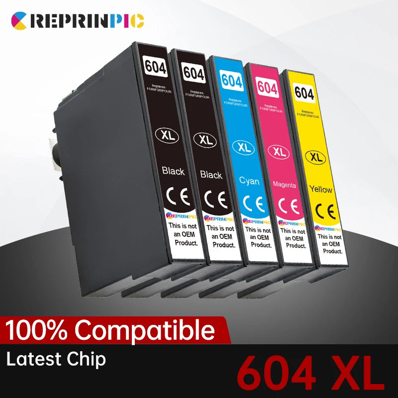 T604 Ink Cartridge FULL For Epson T 604XL T 604 XL Compatible XP 2200 2205 3200 3205 4200 WF 2910 2930 2950 Printer