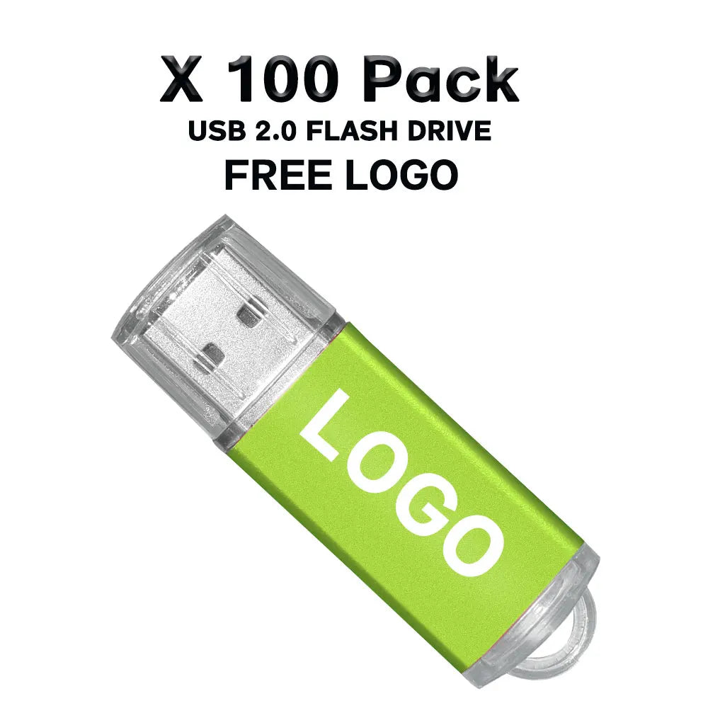 100PCS Custom Flash Drive Pen Drive 4GB 8GB 16GB 32GB 64GB High Speed Usb Stick 2. 0 Memoria Stick Memory Flash Drive Pendrive