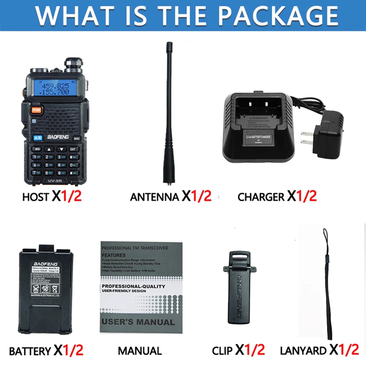 2PCS Baofeng UV 5R 5W 8W Walkie Talkie Portable Ham CB Radio Dual Band VHF UHF FM Transceiver Two Way Radio UV82 S9 K5 Plus
