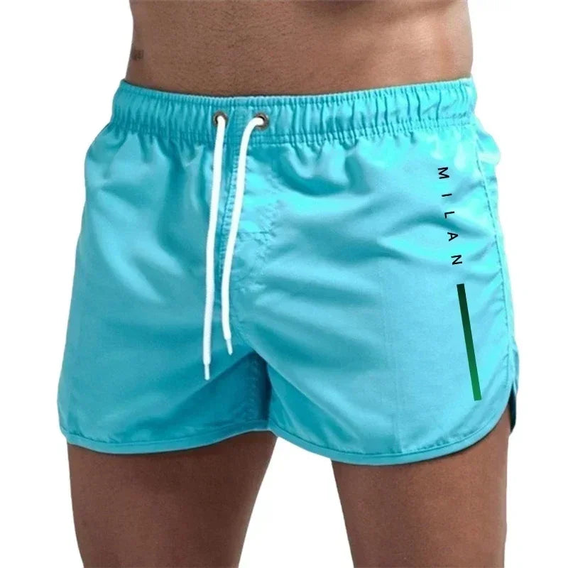 New Summer Men's Swimwear Breathable Board Shorts Male Surfing Swimsuit Fitness Training Shorts Casual Printed Beach Short Pants