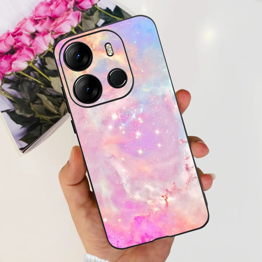 For Tecno Pop 7 Pro Pop7 Case Fashion Marble Soft Silicone Matte Coque For Tecno Spark Go 2023 Funda Pop7Pro BF6 BF7 BF7h Bumper